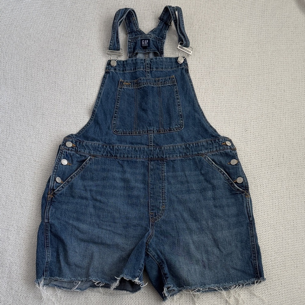 Gap Denim Short Overalls Size Large